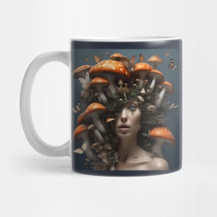 Moth Mushroom Head Mug